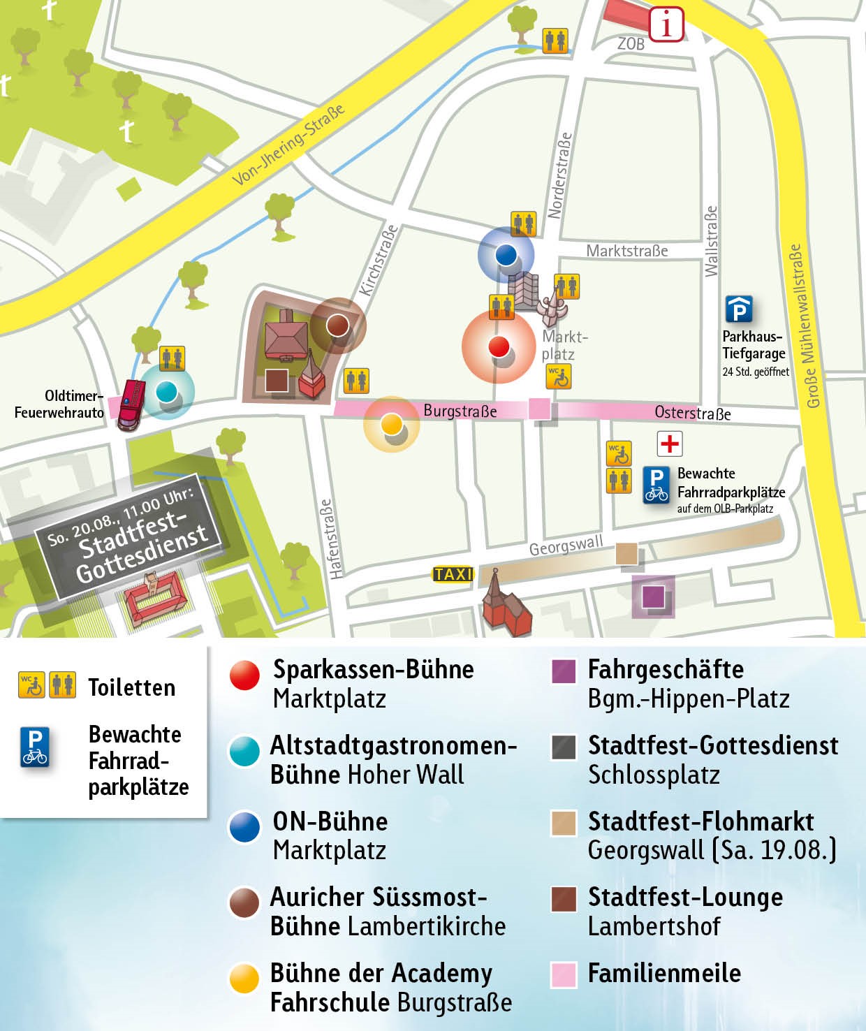 Stadtfest Stadtplan
